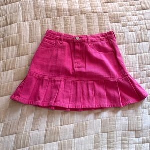 y2k Hot Pink Denim Skirt